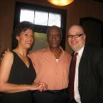 Franz's Daughter, Michelle, with Billy Nicks and Yves Francois At The Wood Fire Following The Service