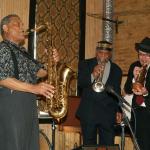 Charlie Gabriel (sax), Marcus Belgrave (left) and Yves Francois