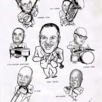 Caricatures of Franz and The Jass All-Stars