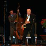 Franz Soloing with Chris Carani on Bass  (photo credit:  David Jewell)