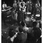 Franz with Billie Holiday, James P. Johnson, Wilbur DeParis, Josh White, and others at Carnegie Hall circa 1943-44 - Franz is directly behind Josh White on guitar)
(photo credit LIFE Magazine)